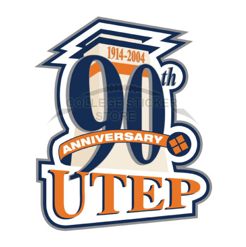 Diy UTEP Miners Iron-on Transfers (Wall Stickers)NO.6777